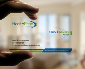 Design de Carte de Visite par sadikul islam pour HealthEcon Strategies | Design : #34066278