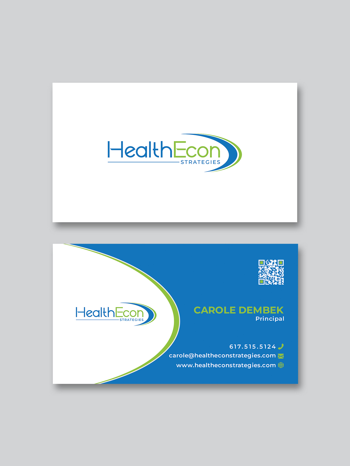 Design de Carte de Visite par Creative Moon Design pour HealthEcon Strategies | Design #34066248