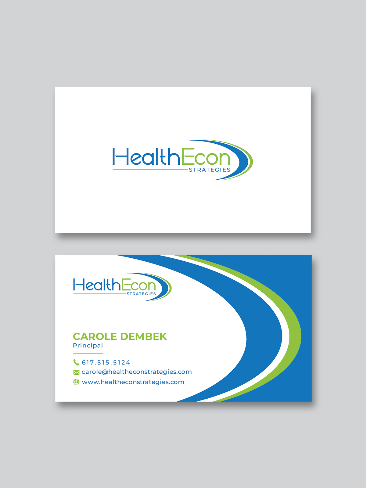 Business Card Design by Creative Moon Design for HealthEcon Strategies | Design #34066249