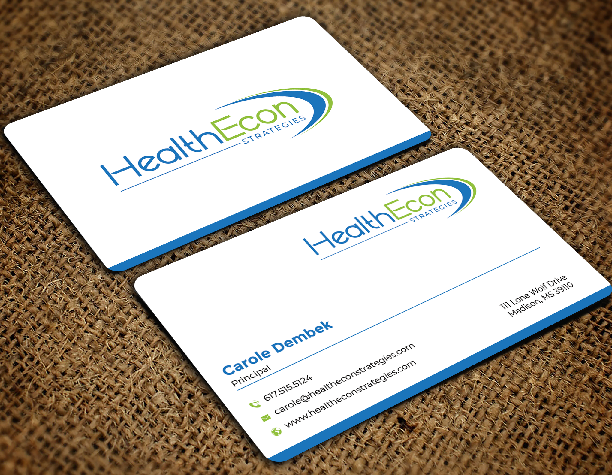 Business Card Design by Graphixpointt for HealthEcon Strategies | Design #34066444