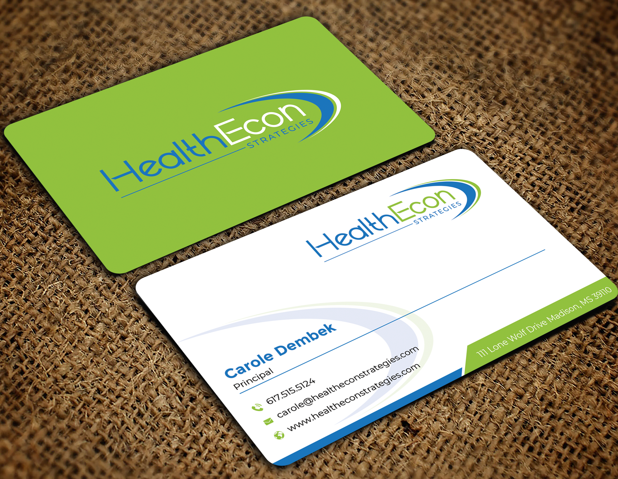 Business Card Design by Graphixpointt for HealthEcon Strategies | Design #34066464