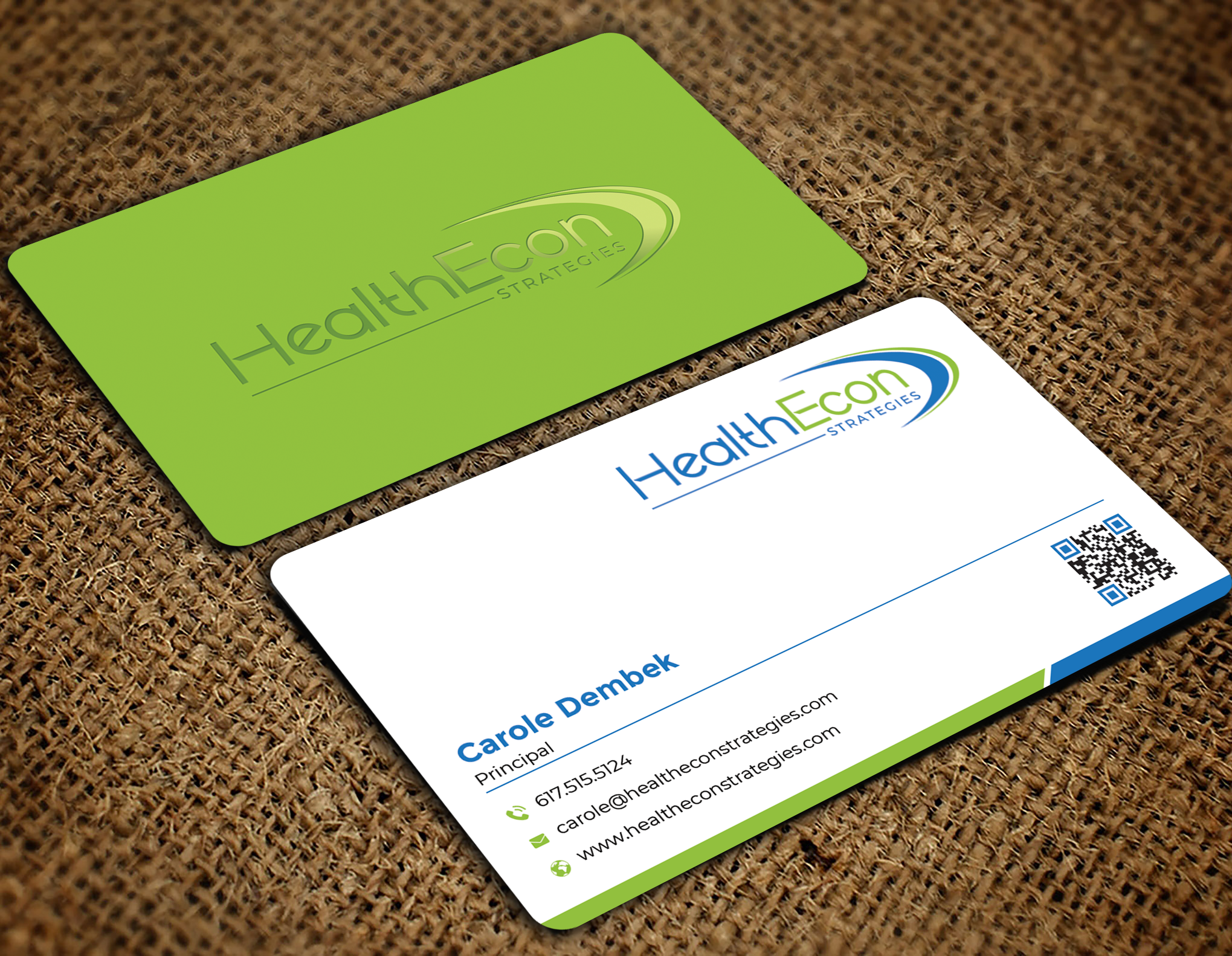 Business Card Design by Graphixpointt for HealthEcon Strategies | Design #34066705
