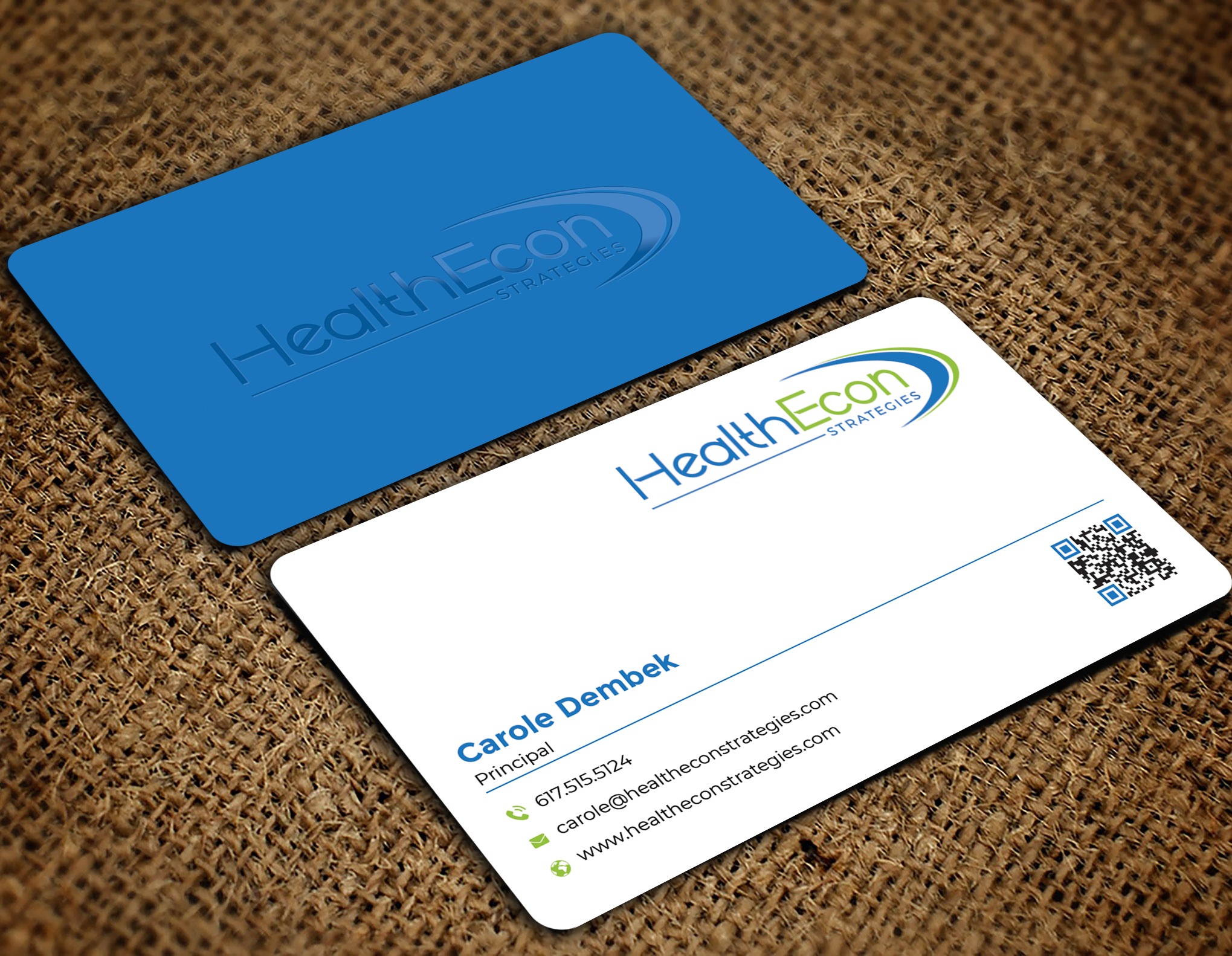 Design de Carte de Visite par Graphixpointt pour HealthEcon Strategies | Design #34066924