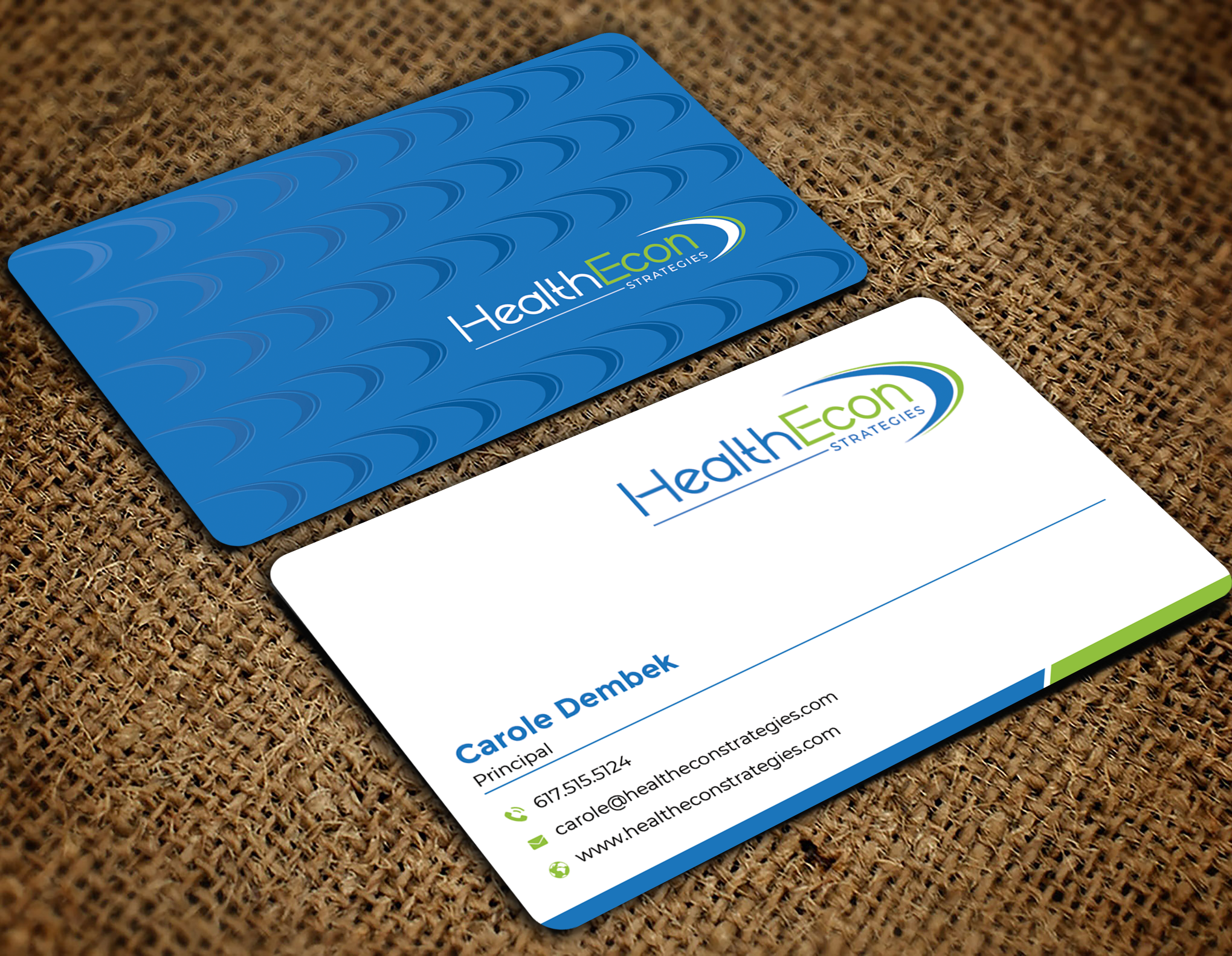 Design de Carte de Visite par Graphixpointt pour HealthEcon Strategies | Design #34066971