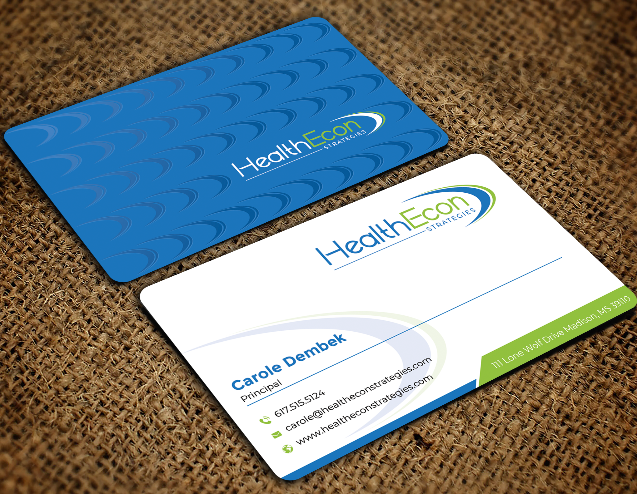 Business Card Design by Graphixpointt for HealthEcon Strategies | Design #34066973