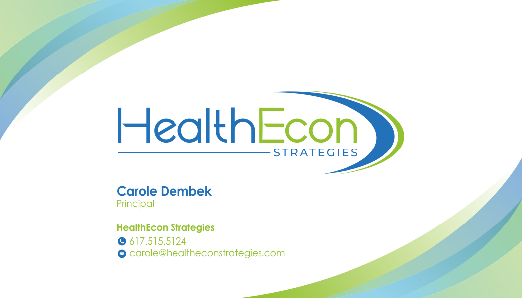Design de Carte de Visite par Vlrn19 pour HealthEcon Strategies | Design #34067651