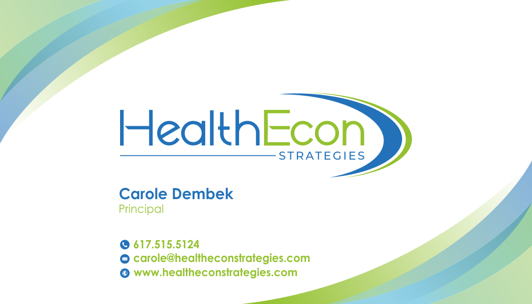 Business Card Design by Vlrn19 for HealthEcon Strategies | Design #34070516