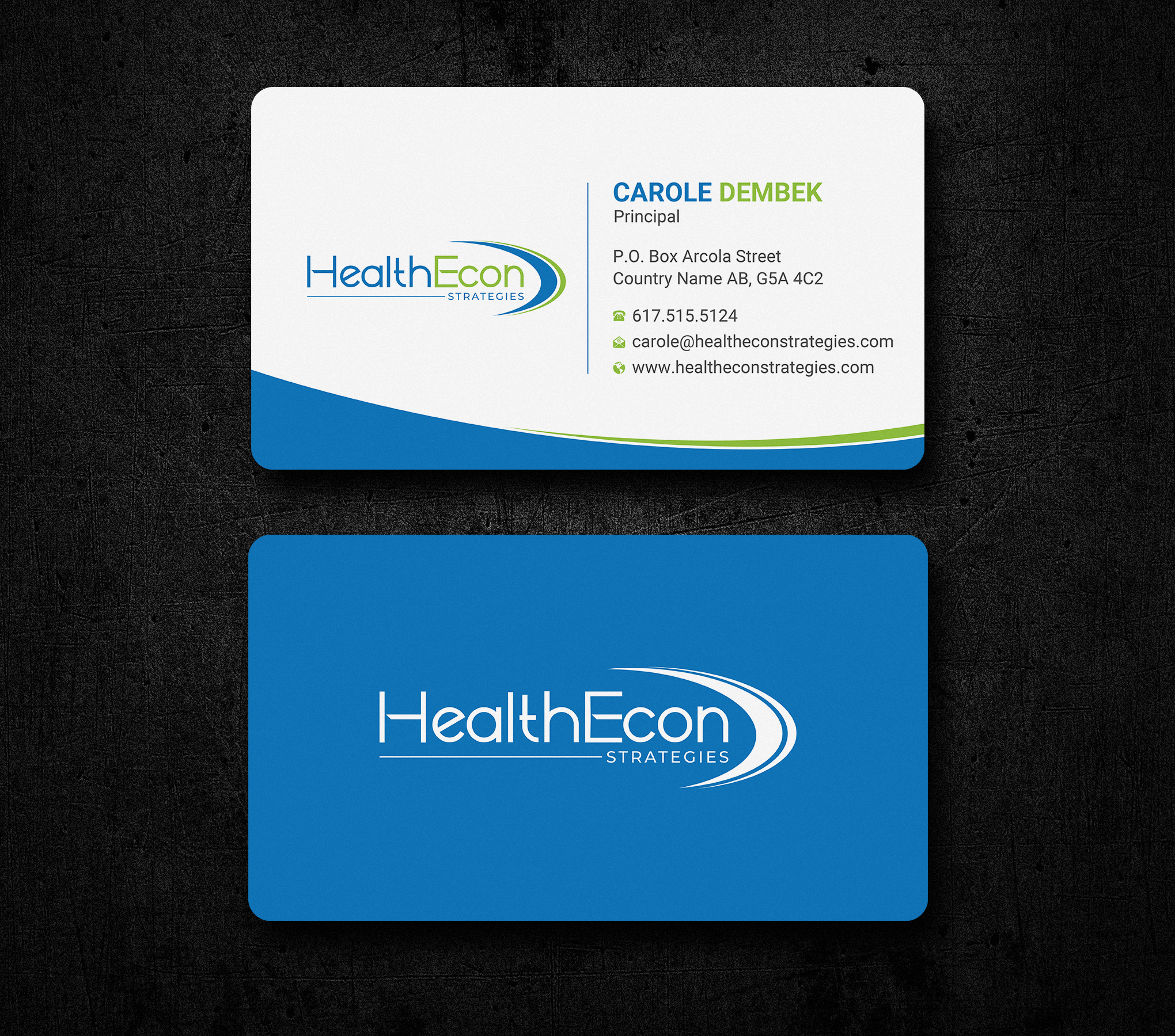 Business Card Design by Uttom 2 for HealthEcon Strategies | Design #34066395