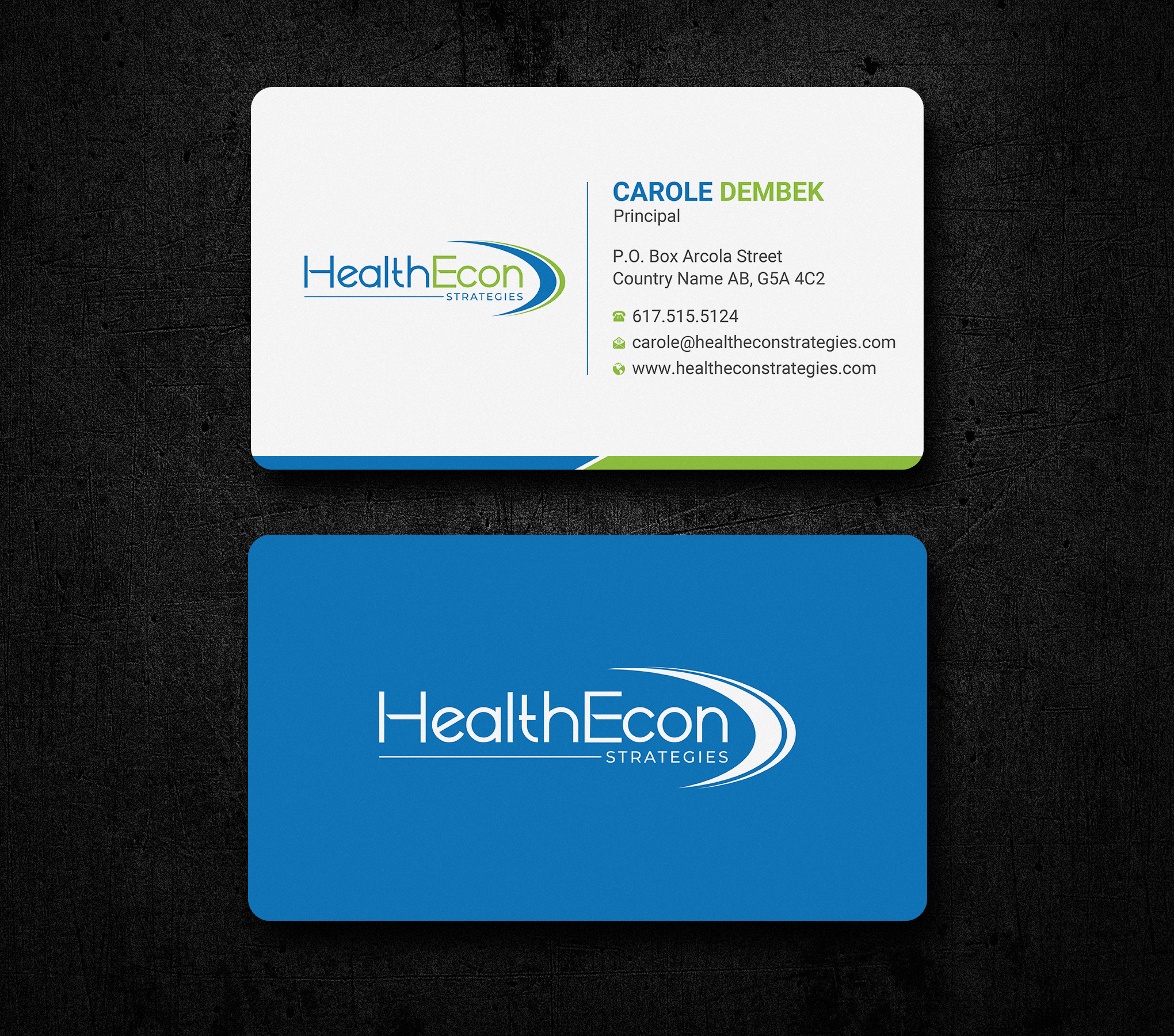 Business Card Design by Uttom 2 for HealthEcon Strategies | Design #34066396