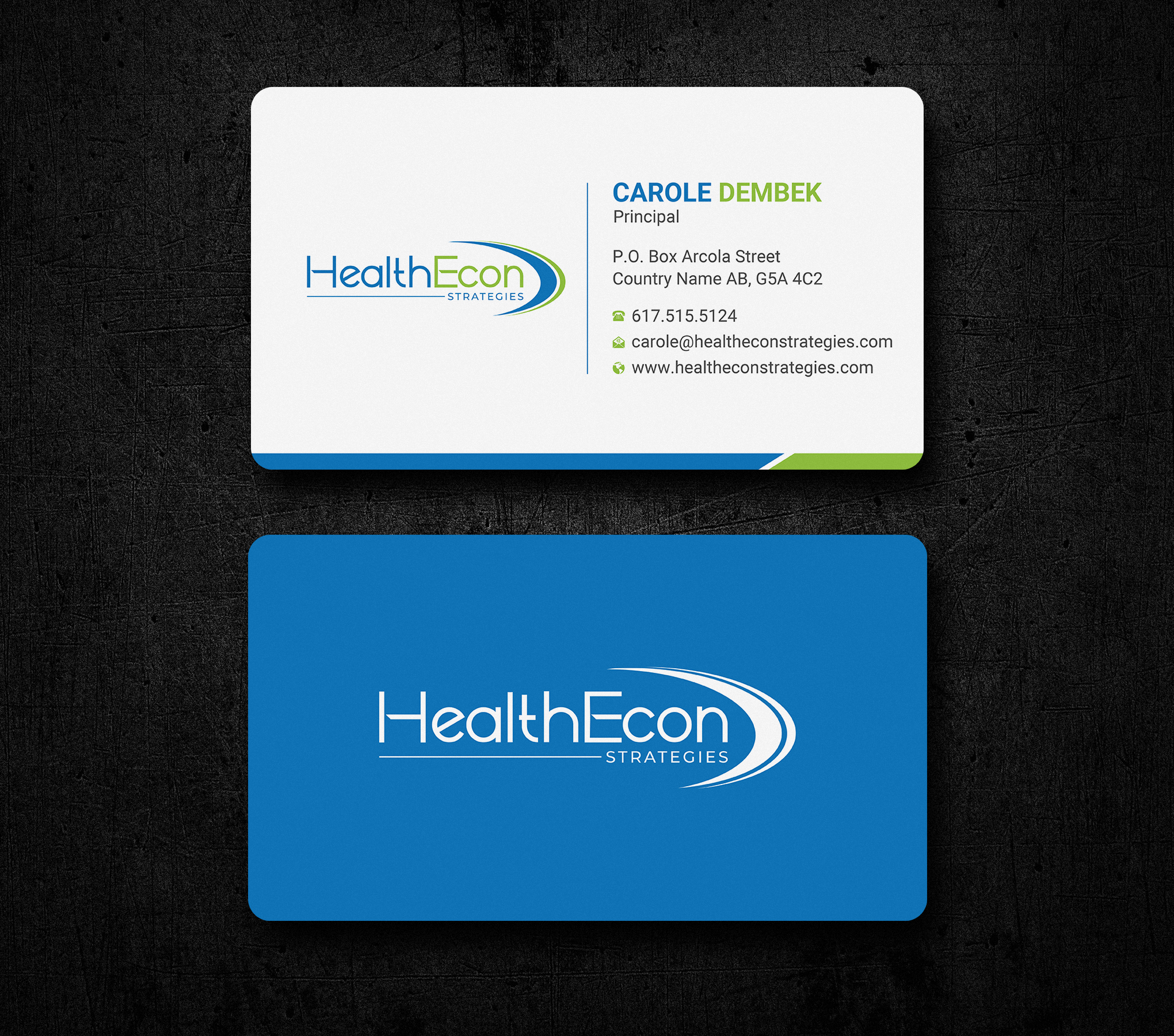 Business Card Design by Uttom 2 for HealthEcon Strategies | Design #34066403