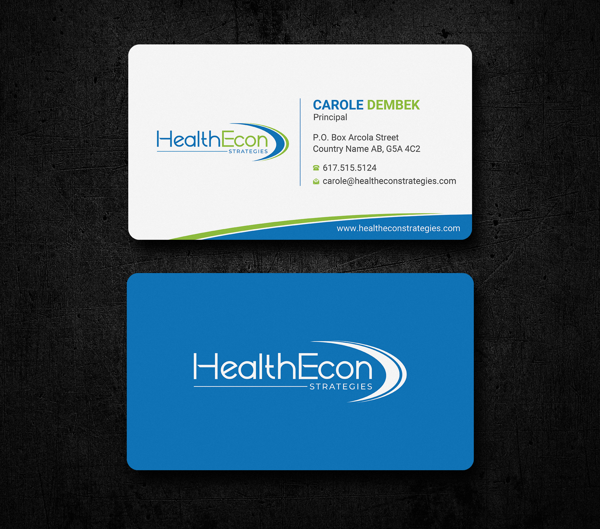 Business Card Design by Uttom 2 for HealthEcon Strategies | Design #34066404