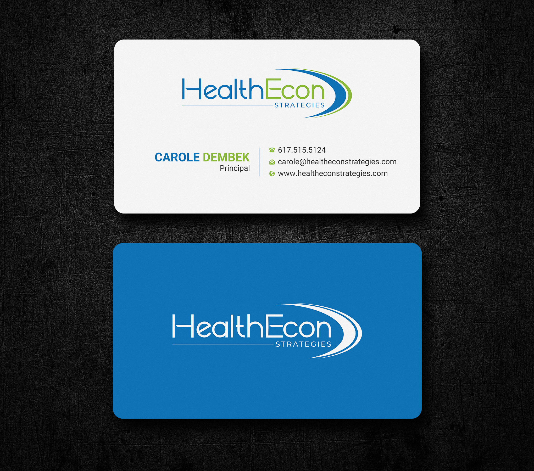 Design de Carte de Visite par Uttom 2 pour HealthEcon Strategies | Design #34066406