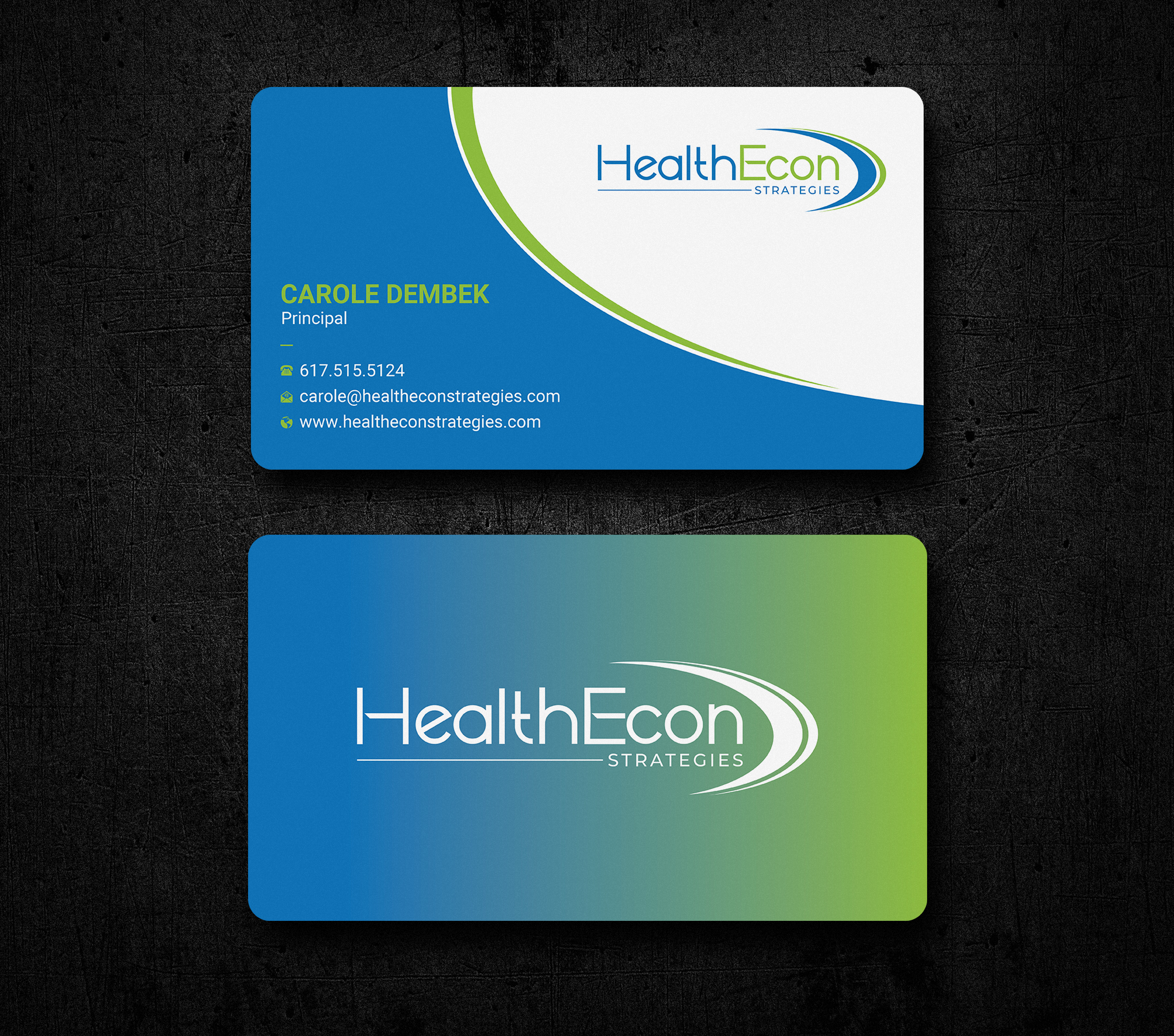 Design de Carte de Visite par Uttom 2 pour HealthEcon Strategies | Design #34067196