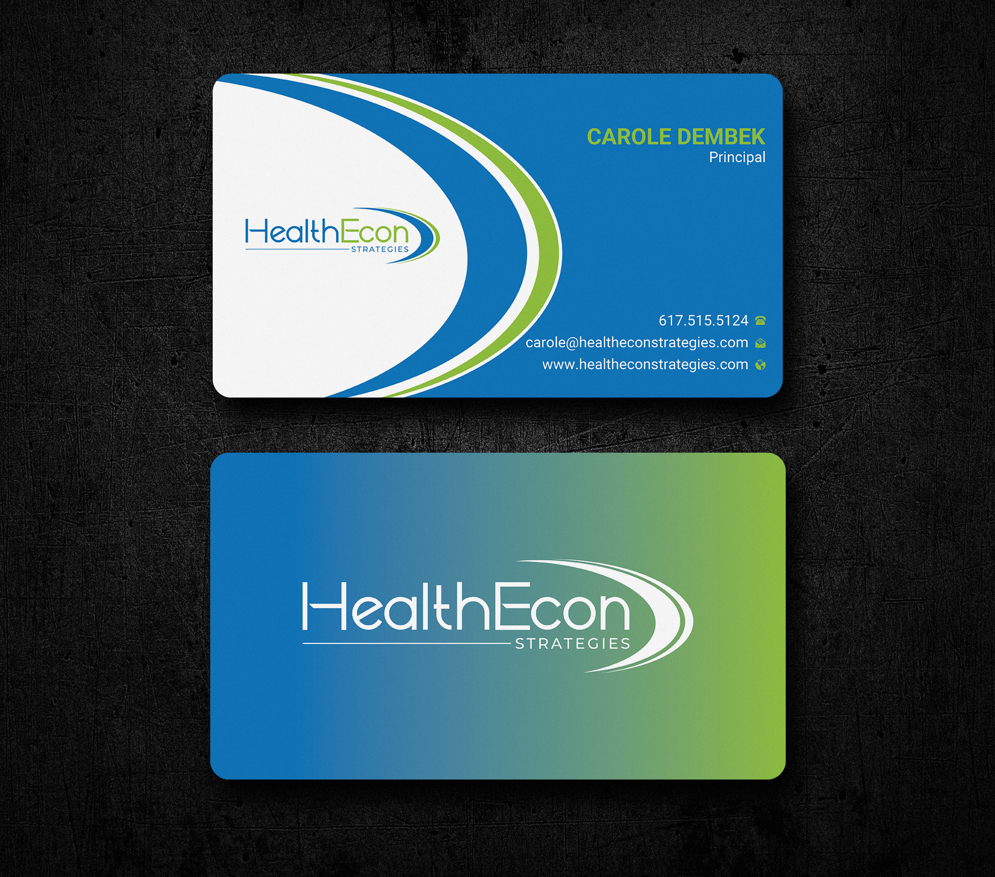 Design de Carte de Visite par Uttom 2 pour HealthEcon Strategies | Design #34067197