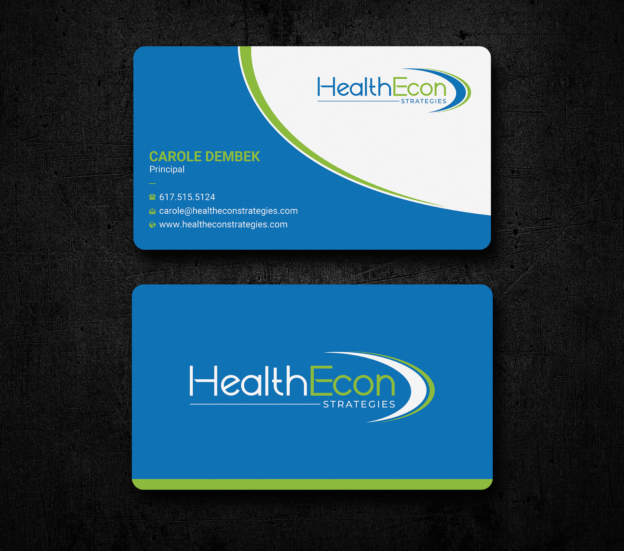 Design de Carte de Visite par Uttom 2 pour HealthEcon Strategies | Design #34067198