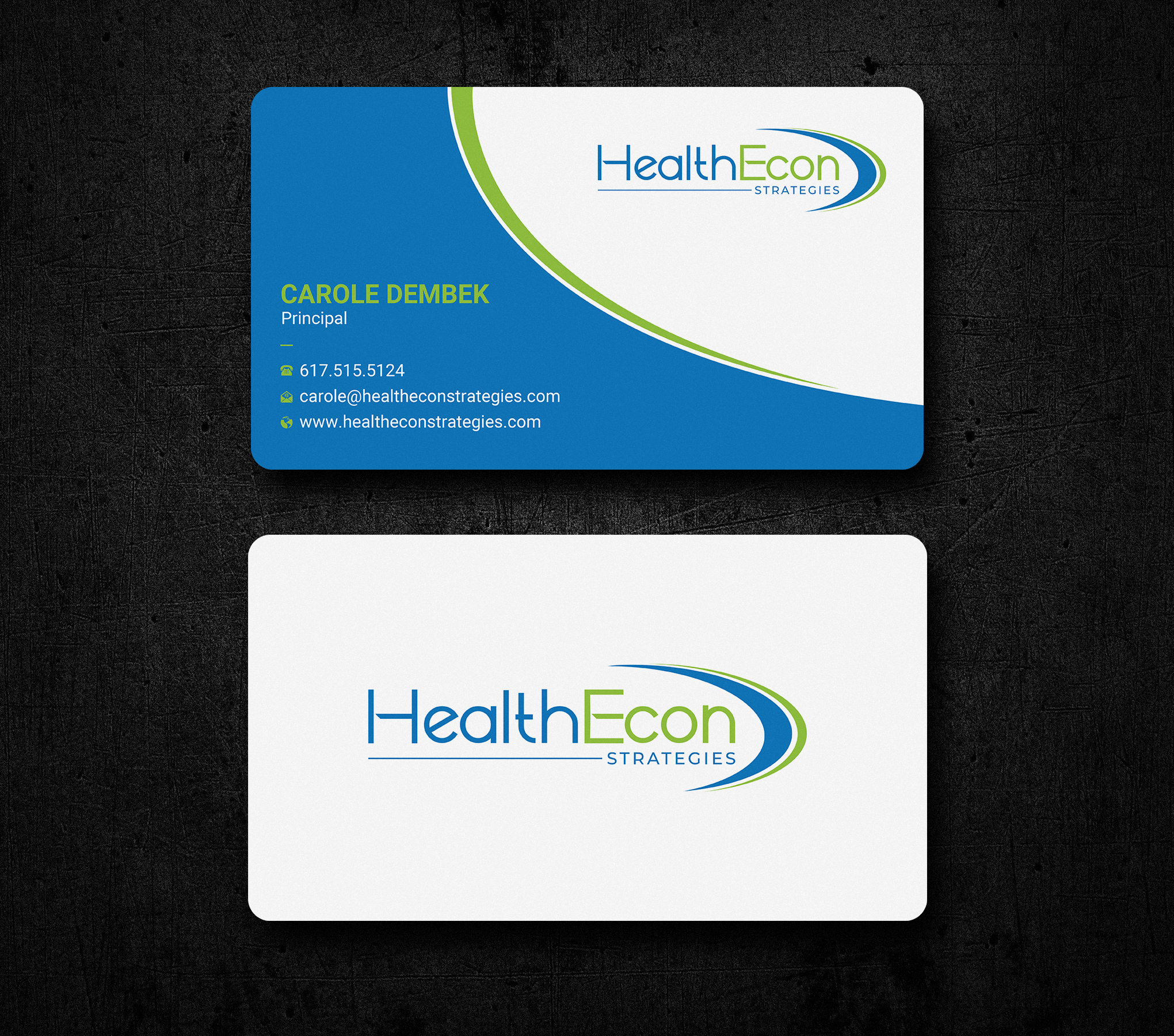 Design de Carte de Visite par Uttom 2 pour HealthEcon Strategies | Design #34067199
