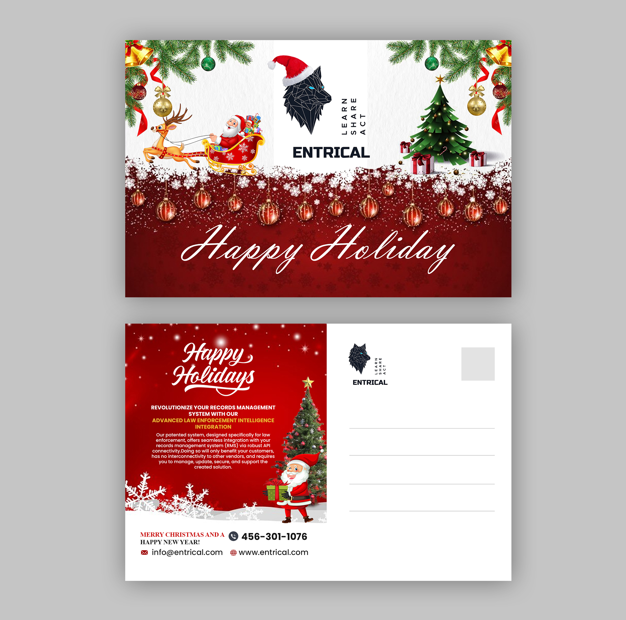 Postcard Design by debdesign for Entrical, LLC | Design #34085683