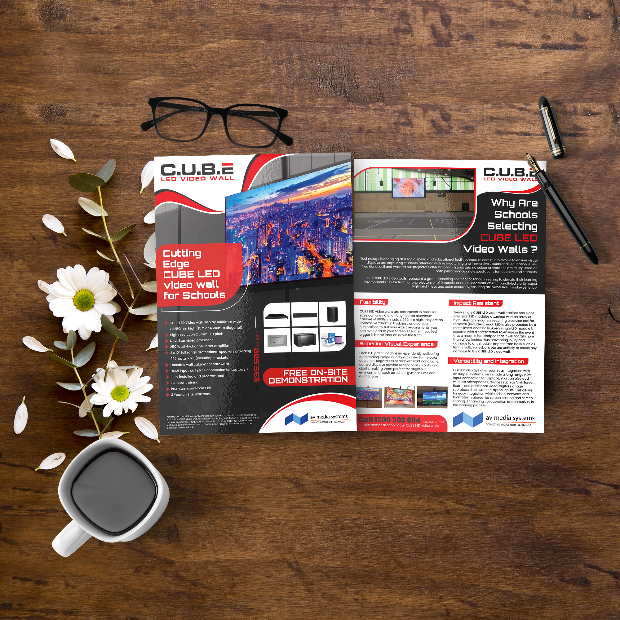 Flyer Design by Sun Creative for AV Media Systems | Design #34120116