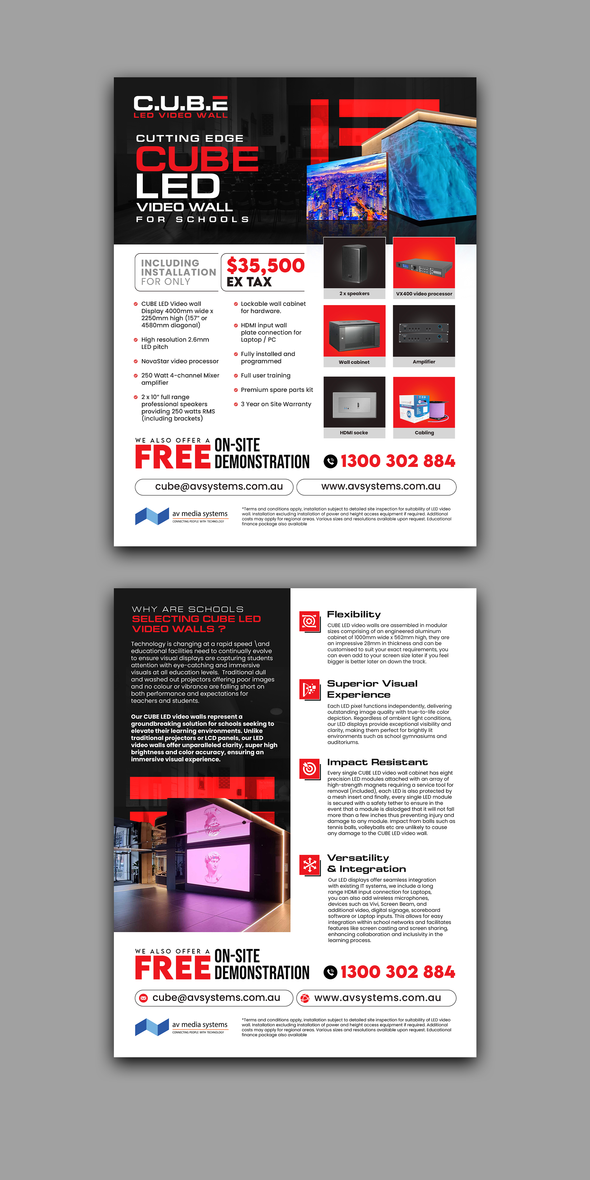 Flyer Design by debdesign for AV Media Systems | Design #34082439
