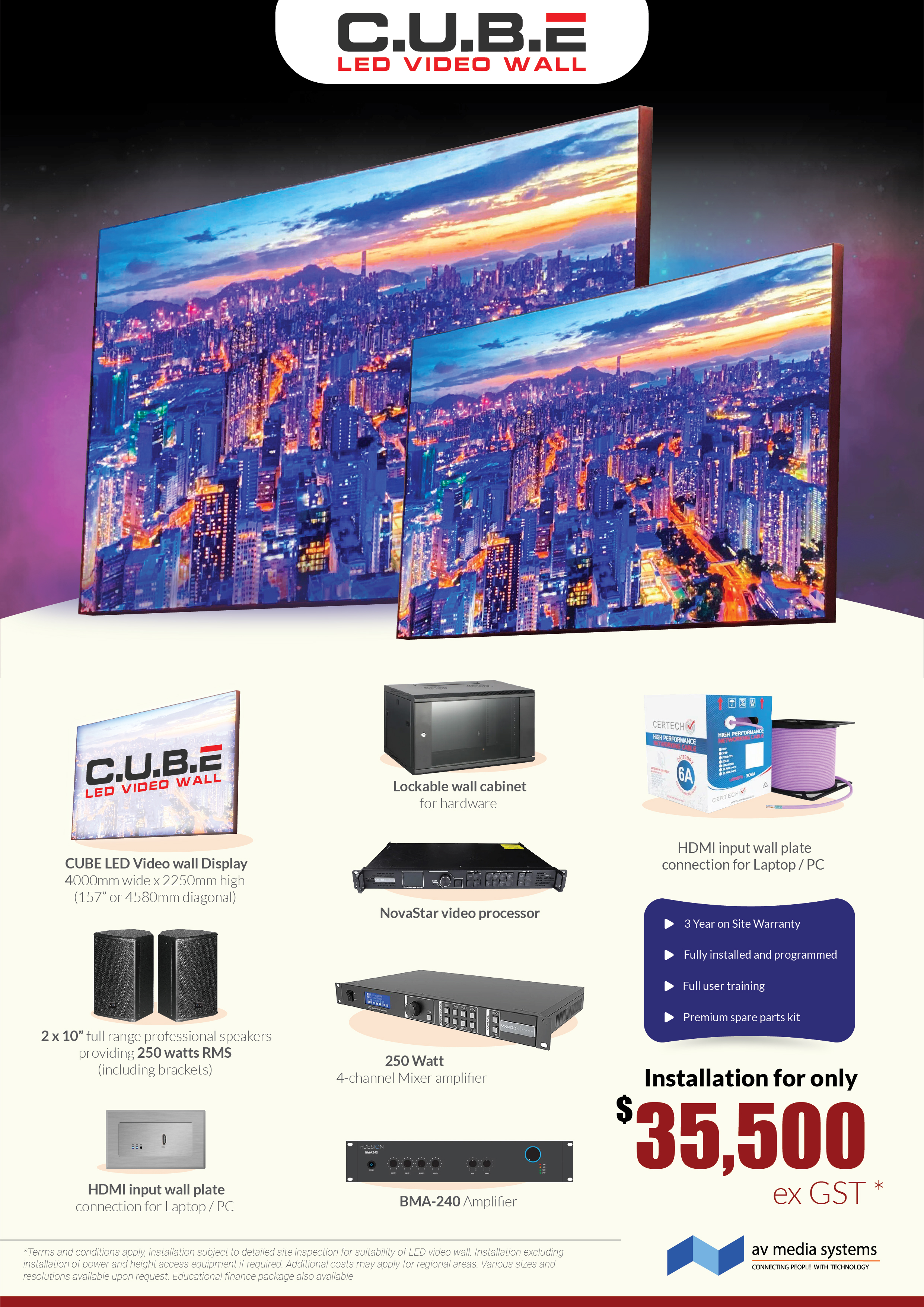 Flyer Design by aju00786 for AV Media Systems | Design #34082899