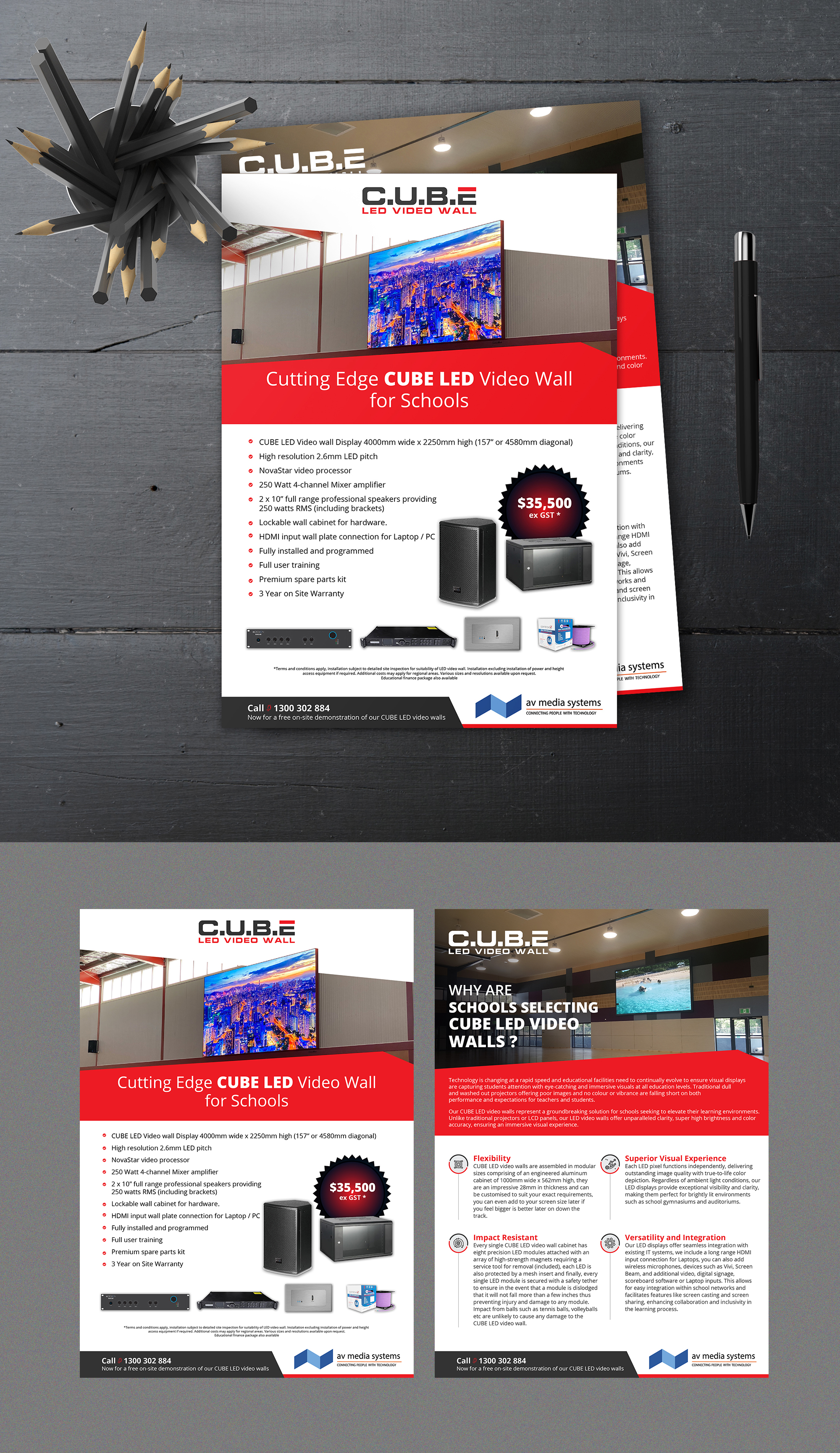 Flyer Design by websmartusa for AV Media Systems | Design #34106220