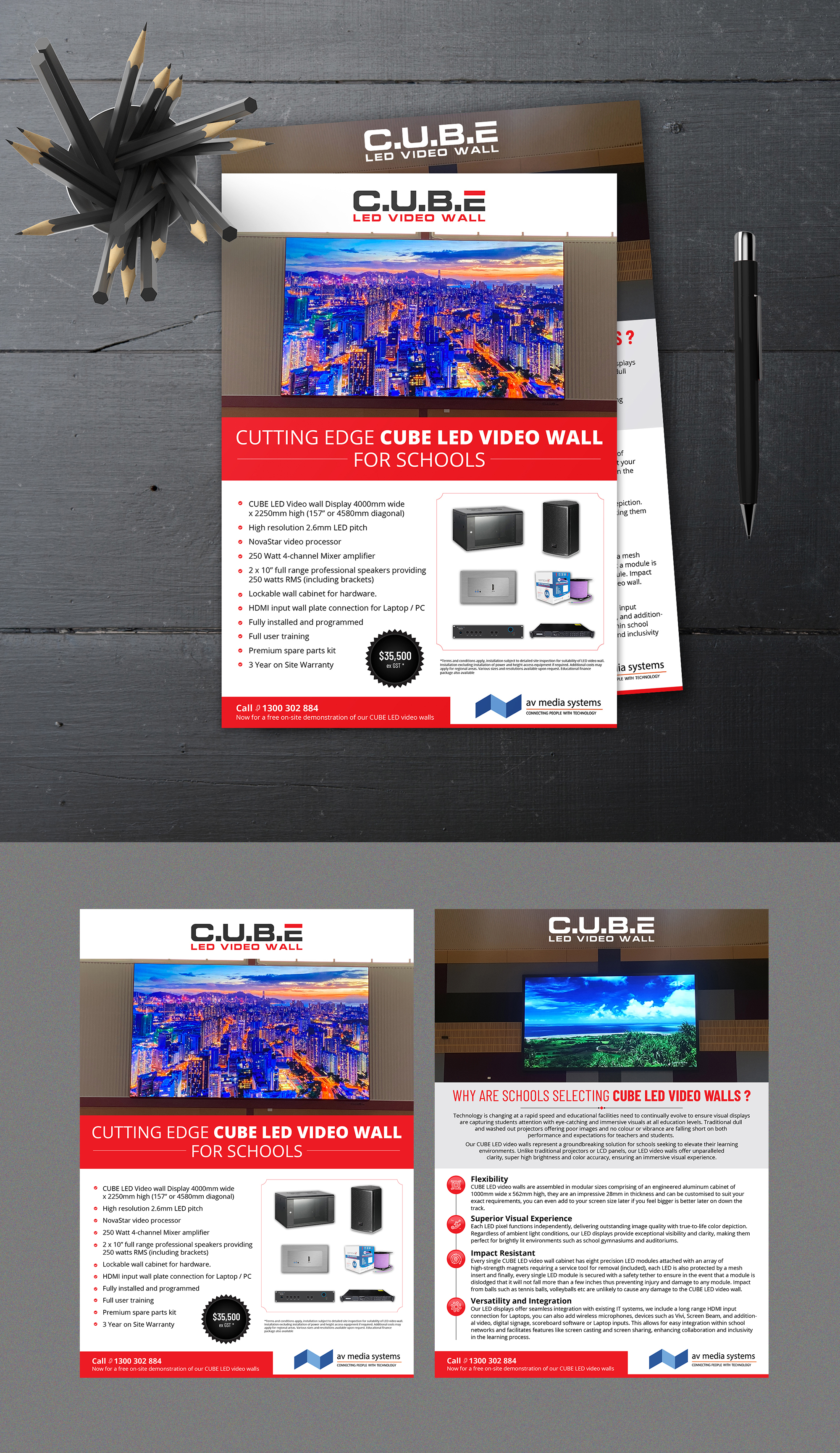 Flyer Design by websmartusa for AV Media Systems | Design #34106222