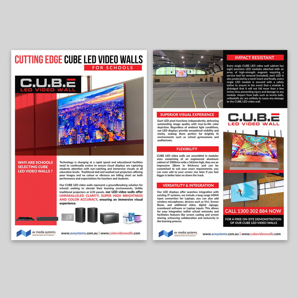 Flyer Design by DA. for AV Media Systems | Design #34079667