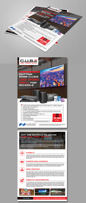 Flyer Design by BLUE WINGS for AV Media Systems | Design #34111916