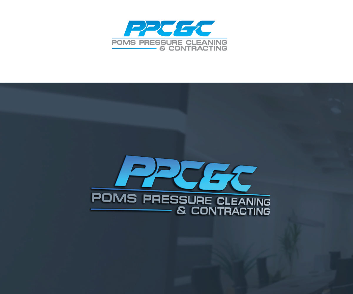 Logo Design by Luckey yaari for Poms Pressure Cleaning & Contracting | Design #34088945