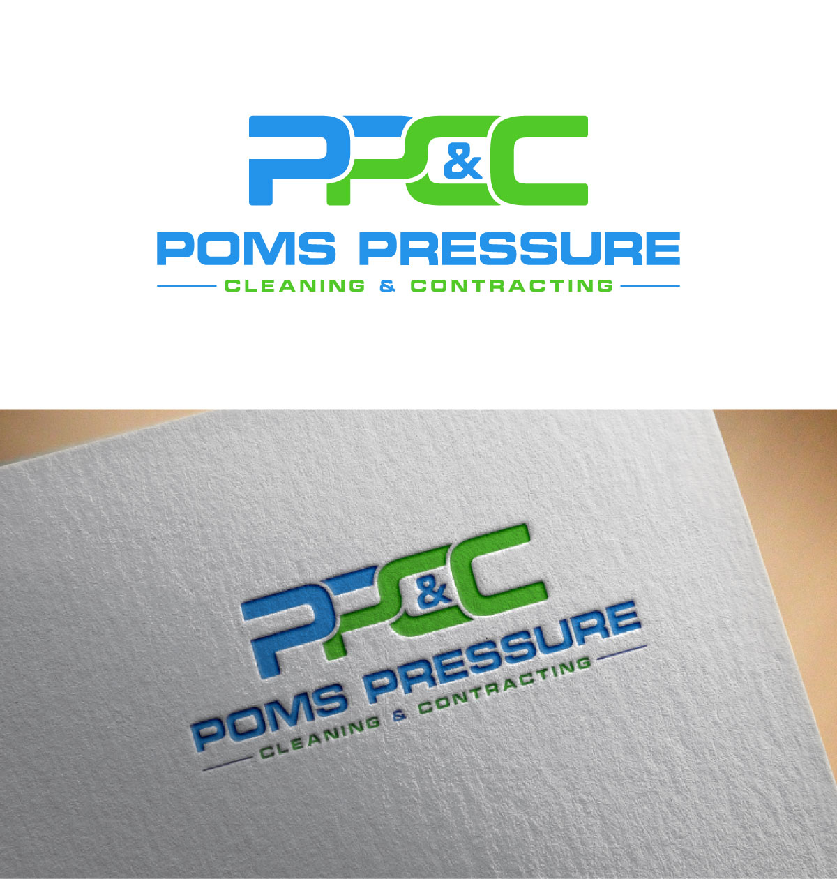 Logo Design by Danial07 for Poms Pressure Cleaning & Contracting | Design #34085552
