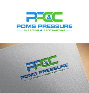 Logo Design by Danial07 for Poms Pressure Cleaning & Contracting | Design: #34085552