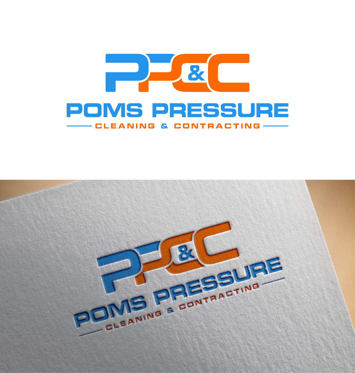 Logo-Design von Danial07 für Poms Pressure Cleaning & Contracting | Design #34142141
