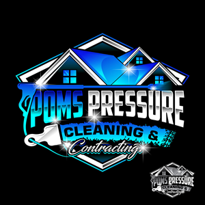 Logo Design by Suvendu.S for Poms Pressure Cleaning & Contracting | Design: #34125887