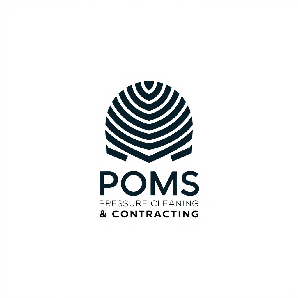 Logo Design by Ar_nisam_usman for Poms Pressure Cleaning & Contracting | Design #34123087