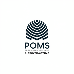 Logo Design by Ar_nisam_usman for Poms Pressure Cleaning & Contracting | Design: #34123087