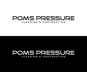 Logo Design by Roxy Art for Poms Pressure Cleaning & Contracting | Design: #34084115