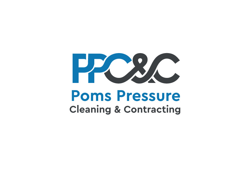 Logo Design by 4lv for Poms Pressure Cleaning & Contracting | Design #34122552