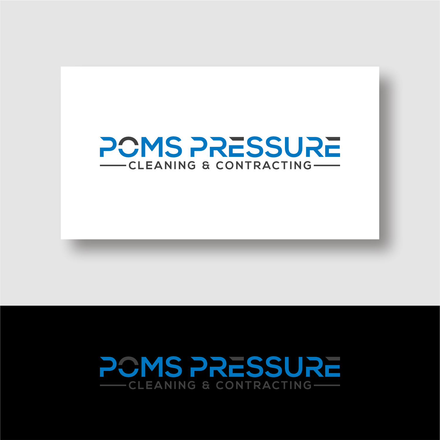 Logo Design by ganesaputu for Poms Pressure Cleaning & Contracting | Design #34080352