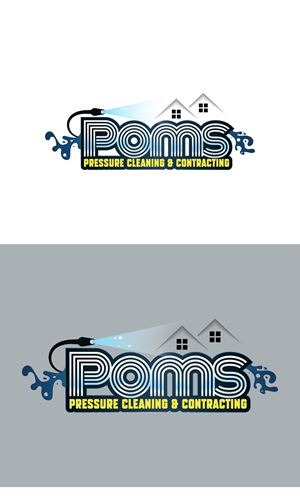 Logo Design by taufik_alrahman for Poms Pressure Cleaning & Contracting | Design: #34102039