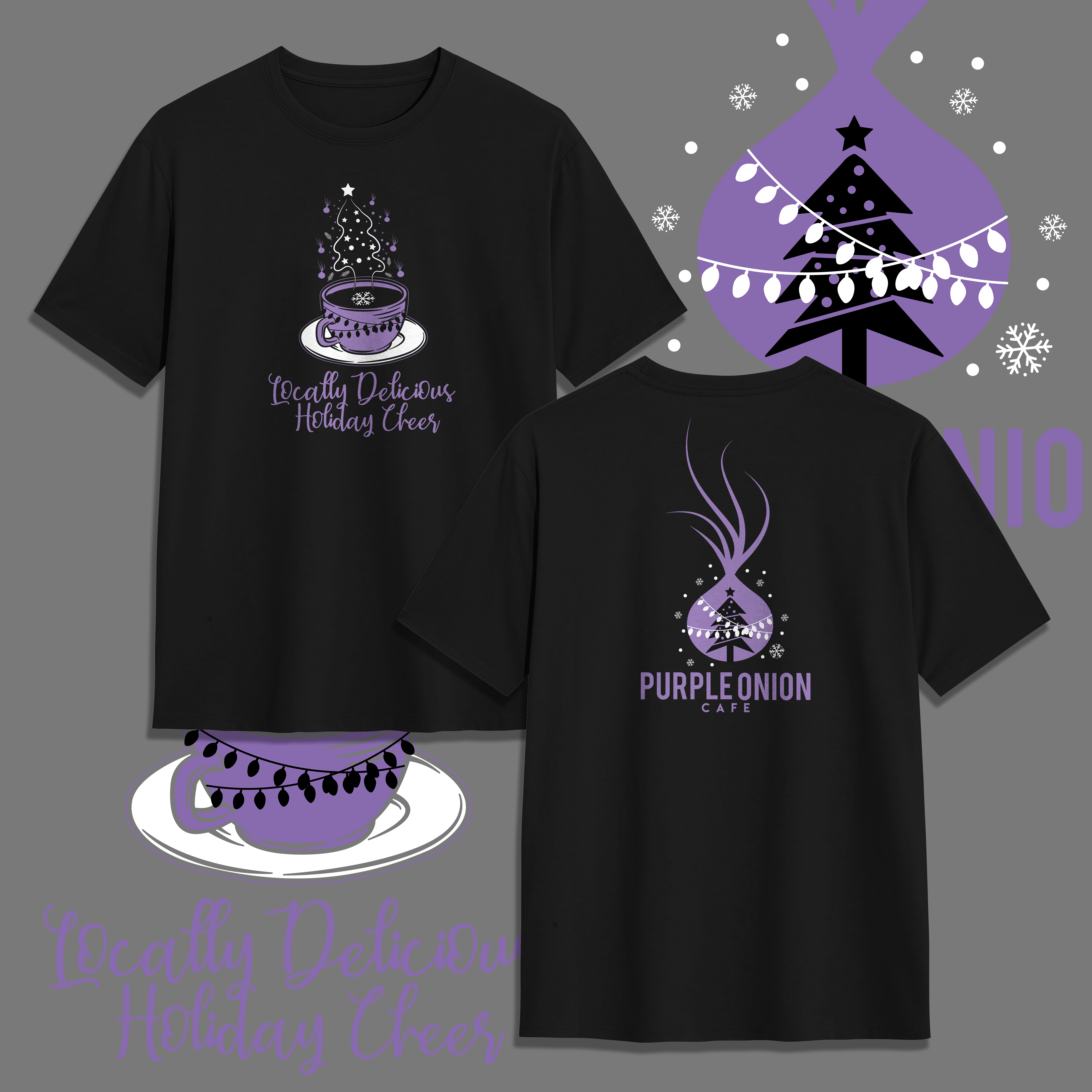 T-shirt Design by V FOUR DESIGN for purple onion inc | Design #34093744