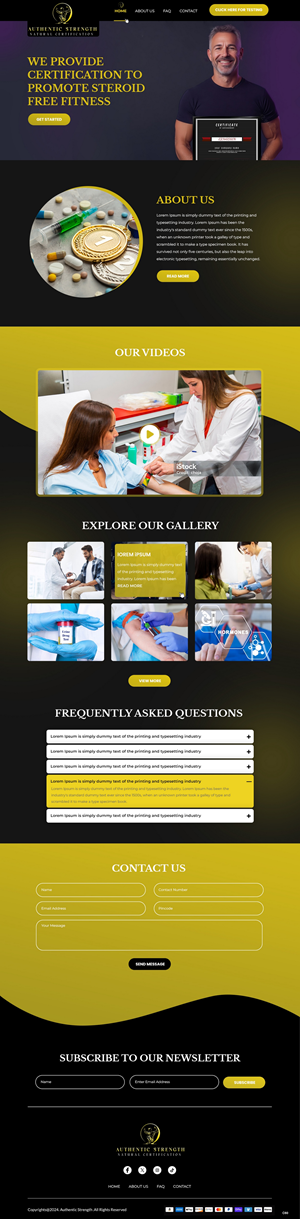 Web-Design von pb für Authentic Strength-Natural Certification | Design: #34085894