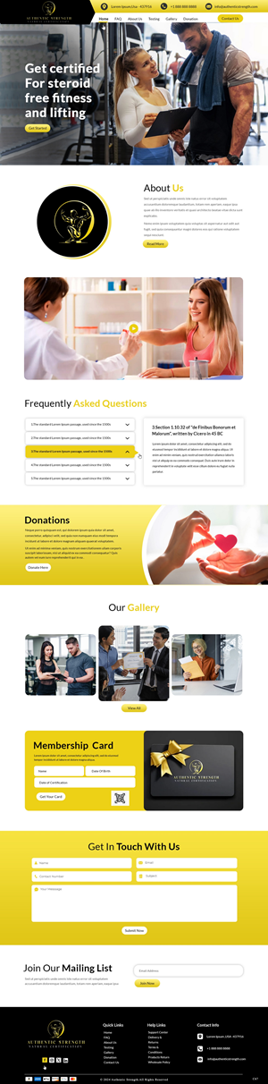 Web-Design von pb für Authentic Strength-Natural Certification | Design: #34085895