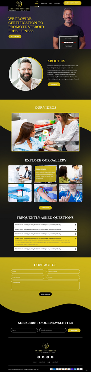 Web-Design von pb für Authentic Strength-Natural Certification | Design: #34094339