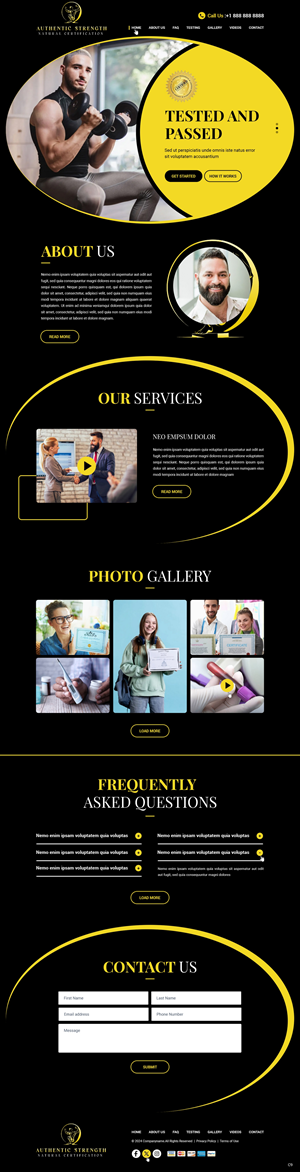 Web-Design von pb für Authentic Strength-Natural Certification | Design: #34094342