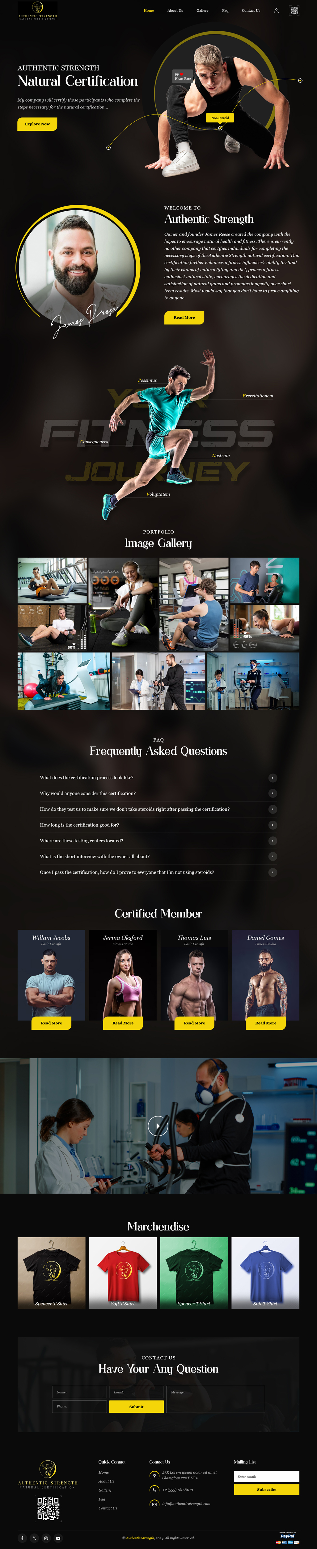 Web-Design von sai.designer87 für Authentic Strength-Natural Certification | Design: #34138776