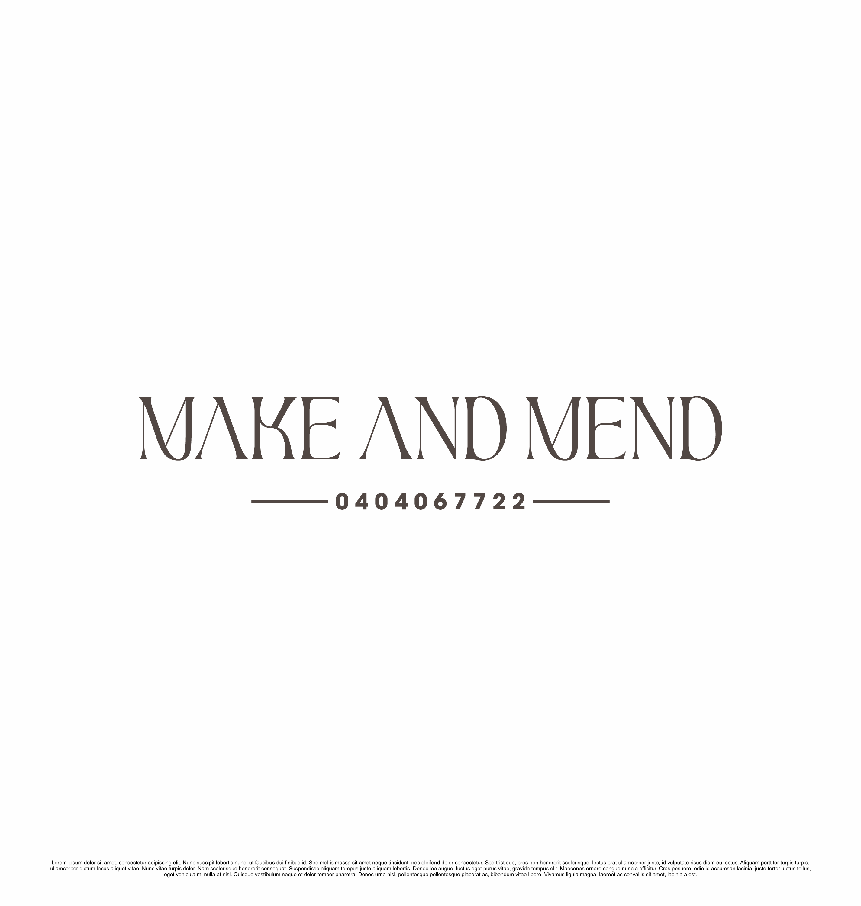 Design de Logo par saesean pour Make And Mend | Design #34108182