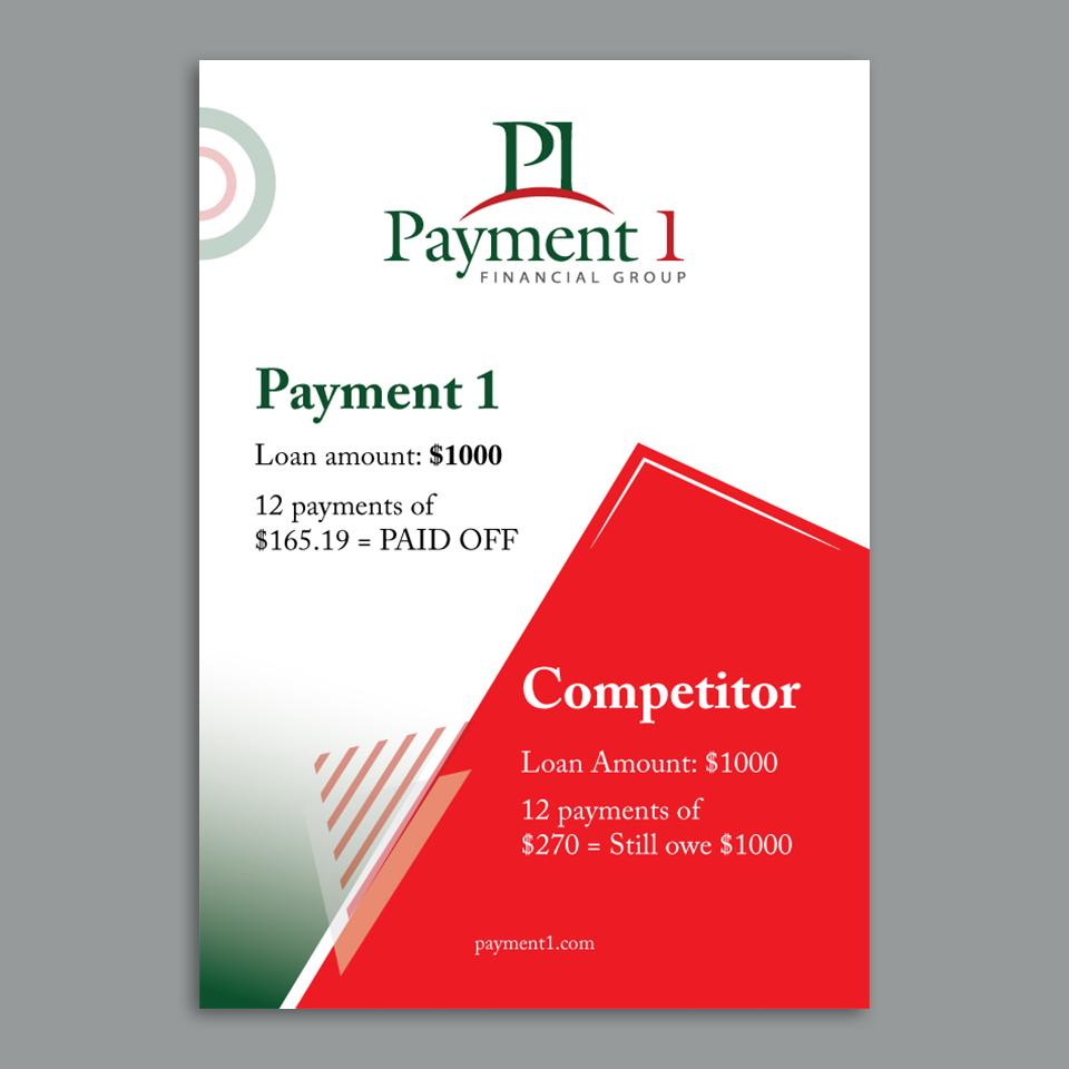 Flyer Design by YourLogoMaster for Payment 1 Financial | Design #34097411