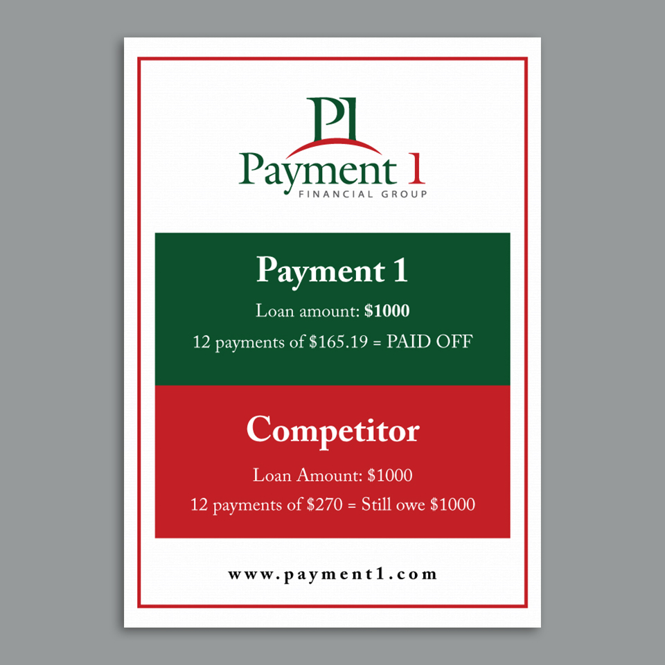 Flyer Design by YourLogoMaster for Payment 1 Financial | Design #34097412