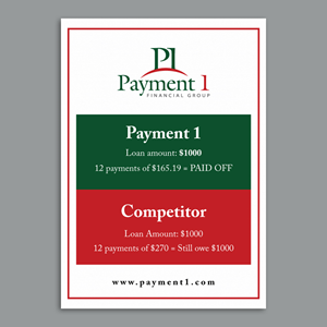 Diseño de Flyer por YourLogoMaster para Payment 1 Financial | Diseño: #34097412