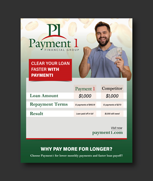 Diseño de Flyer por Adi GFX para Payment 1 Financial | Diseño #34102111